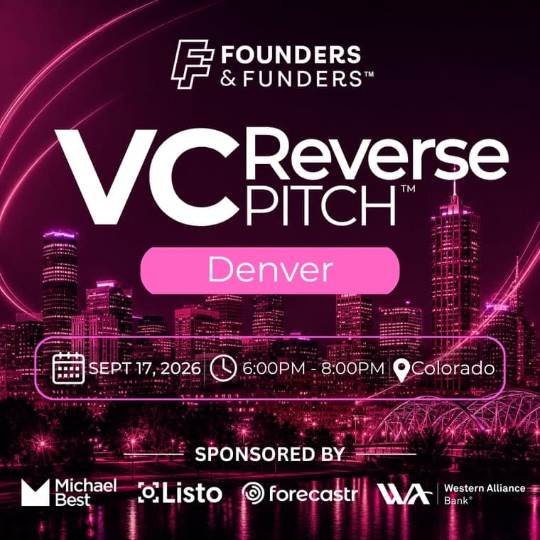 F&F Events Reverse Pitch — Denver, Sep 17, 2026
