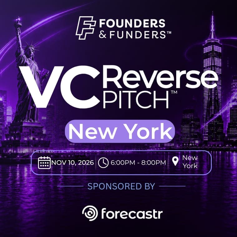 F&F Events Reverse Pitch — New York, Nov 10, 2026