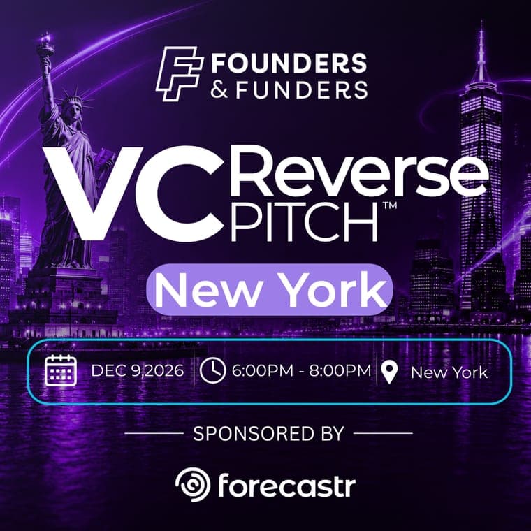F&F Events Reverse Pitch — New York, Dec 9, 2026