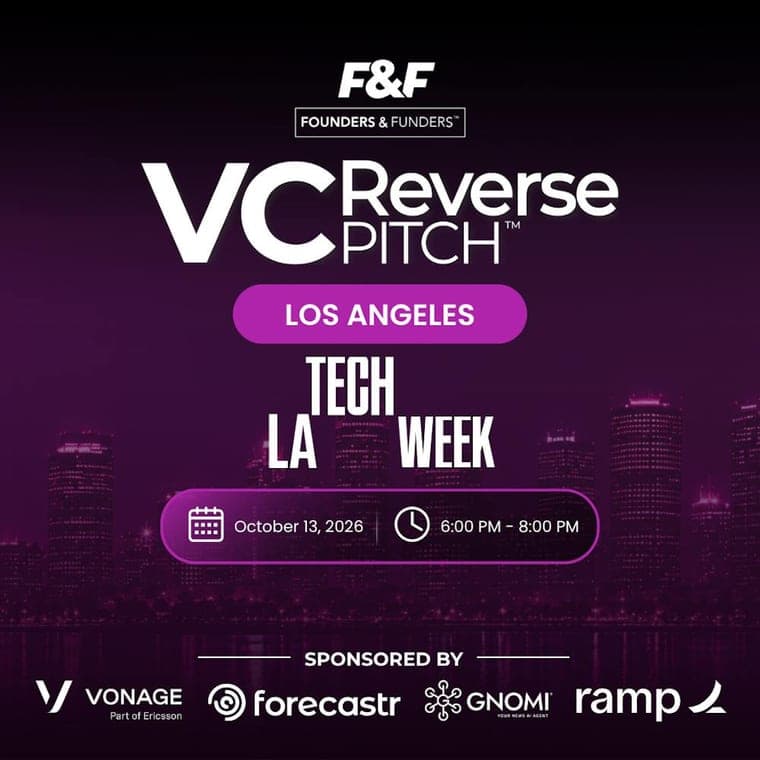 F&F Events Reverse Pitch — Los Angeles, Oct 13, 2026
