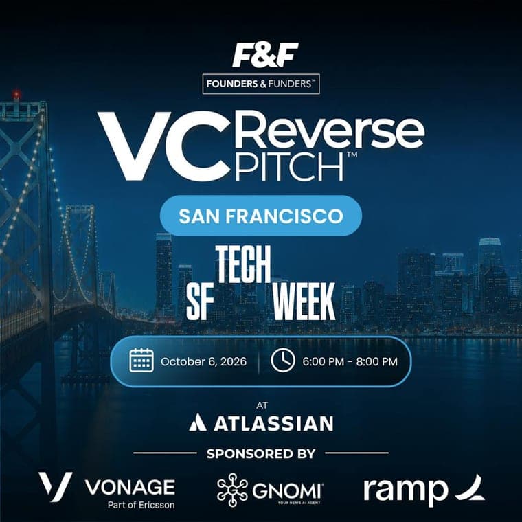 F&F Events Reverse Pitch — San Francisco, Oct 6, 2026