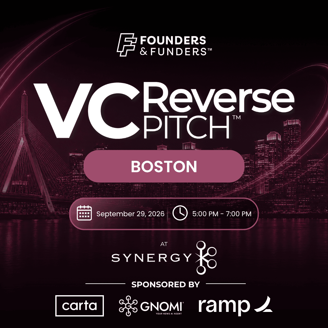 F&F Events Reverse Pitch — Boston, Sep 29, 2026