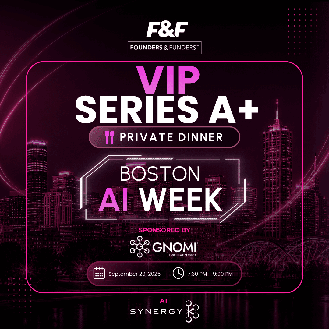 F&F Events VIP Dinner — Boston, Sep 29, 2026