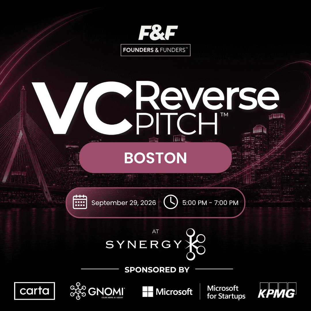 F&F Events Reverse Pitch — Boston, Sep 29, 2026